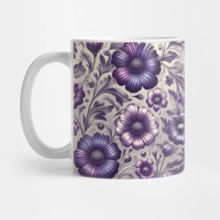 Purple Flowers Mug